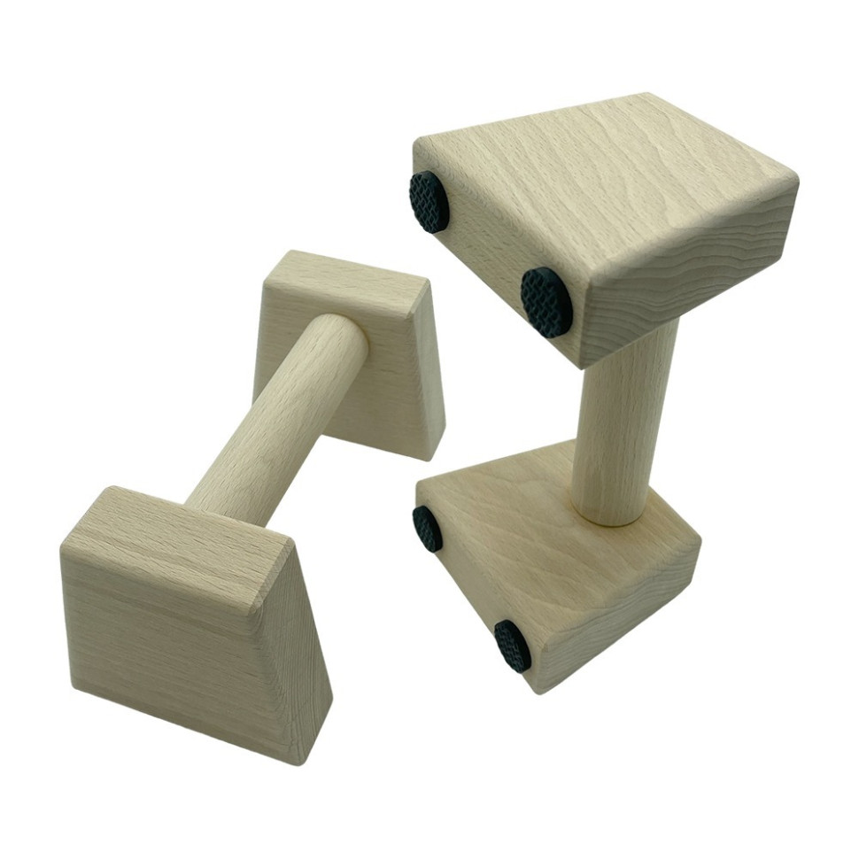 Паралетси, упори для віджимання дерев'яні Wood Gym Push Up Newt NE-WD-20 з бука 20 см 2 шт