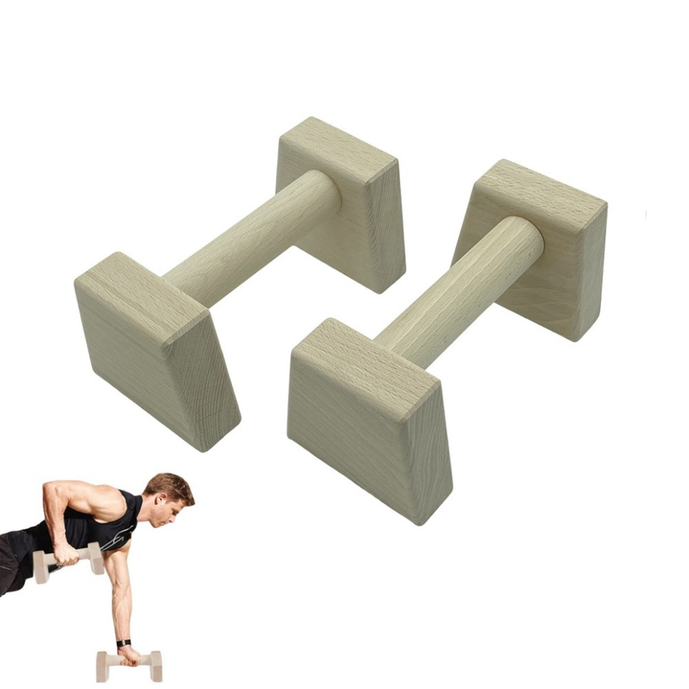 Паралетси, упори для віджимання дерев'яні Wood Gym Push Up Newt NE-WD-20 з бука 20 см 2 шт