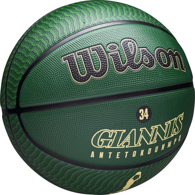 Мяч баскетбольный NBA PLAYER ICON OUTDOOR BSKT GIANNIS Wilson WZ4006201XB7 №7