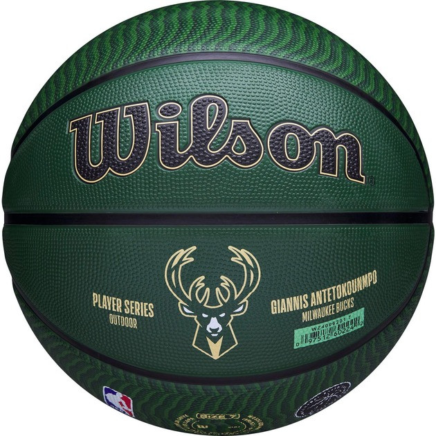 Мяч баскетбольный NBA PLAYER ICON OUTDOOR BSKT GIANNIS Wilson WZ4006201XB7 №7
