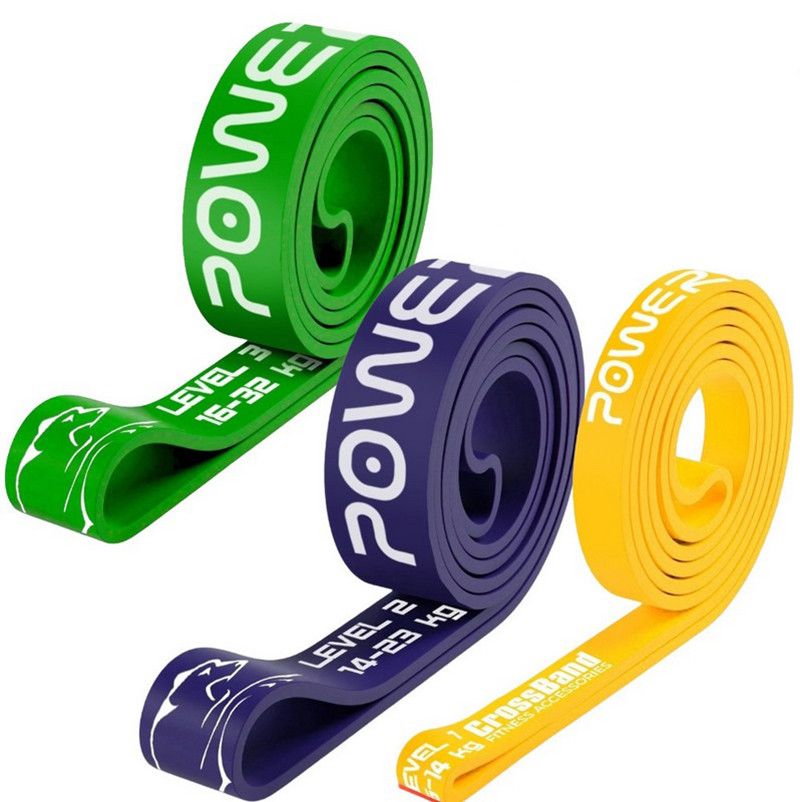 Эспандер-петля (резинка для фитнеса и кроссфита) PowerPlay PP_0011 в наборе 3 штуки