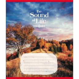 Тетрадь ученическая "Музыка жизни" Leader 036-580266L-4 в линию, 36 листов 