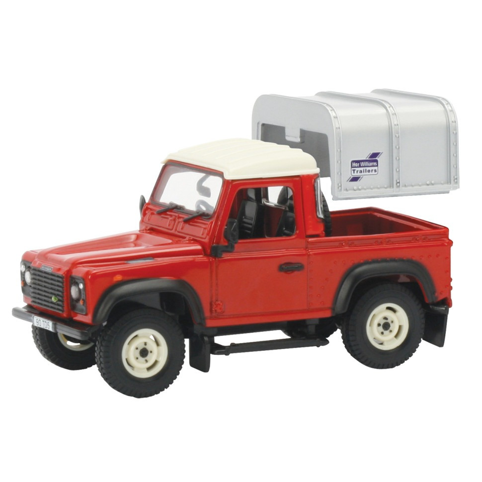 УЦЕНКА!!! Автомодель внедорожник Land Rover Defender 90 Britains 42732B-UC красный, 1:32