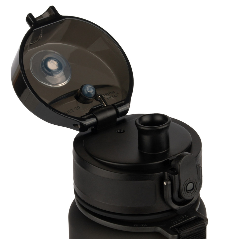 Бутылка для воды UZSPACE 3026(Black) 500 мл, черная