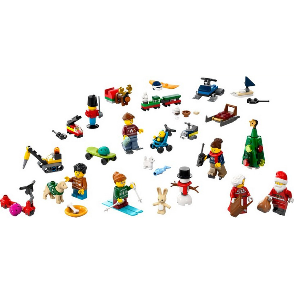 Конструктор City Адвент календарь 2024 LEGO 60436, 195 деталей
