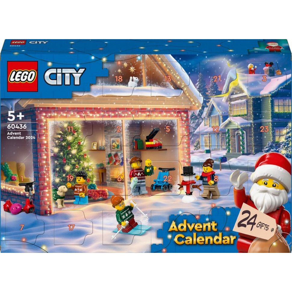 Конструктор City Адвент календарь 2024 LEGO 60436, 195 деталей