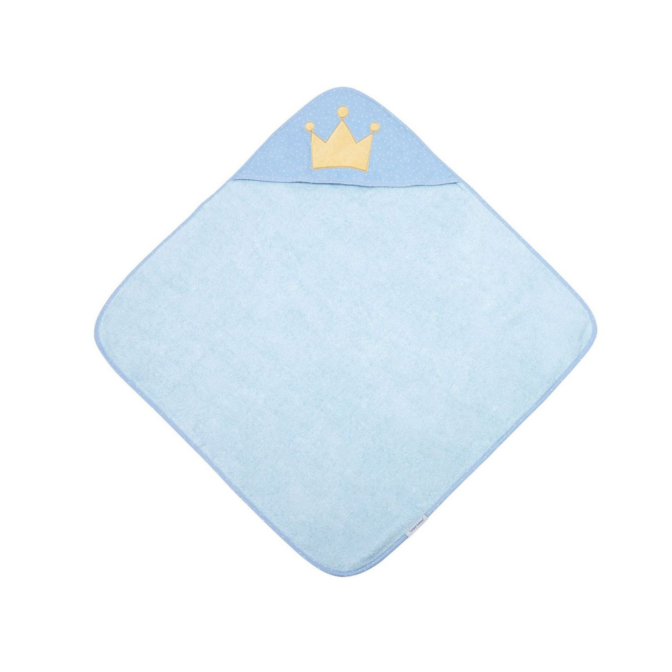 Детское полотенце после купания King Canpol babies 26/800_blu с капюшоном  85x85 см