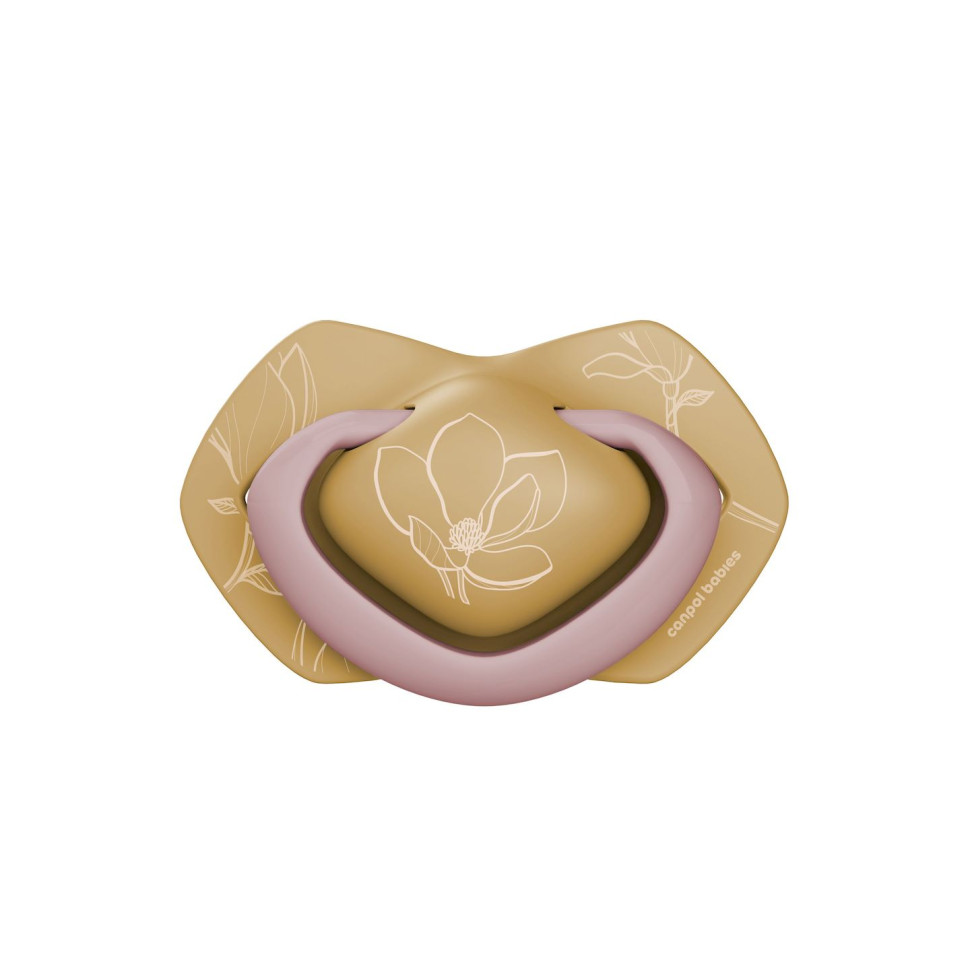 Пустышка силиконовая симметричная Gold Canpol babies 22/665_pin розовый, 6-18 месяцев