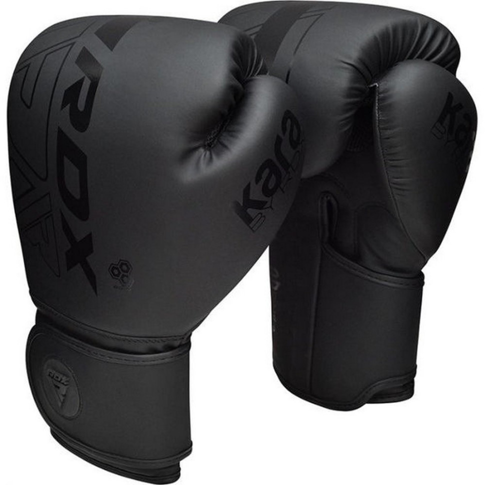 Боксерские перчатки F6 Kara Matte RDX Inc Limited BGR-F6MB-12OZ, Black 12 унций (капа в комплекте)