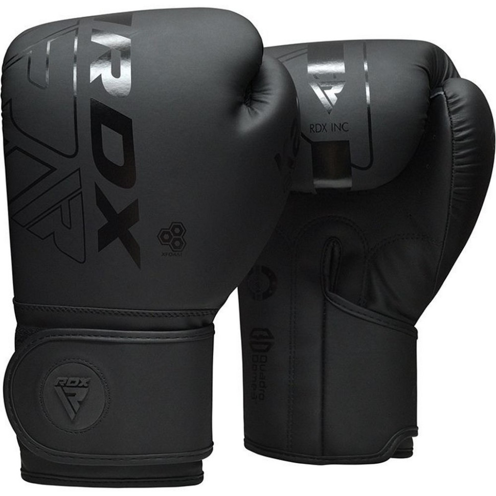 Боксерские перчатки F6 Kara Matte RDX Inc Limited BGR-F6MB-12OZ, Black 12 унций (капа в комплекте)