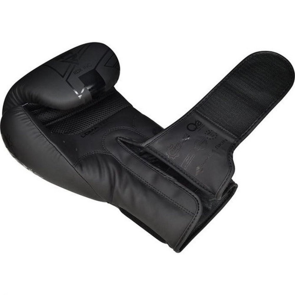 Боксерские перчатки F6 Kara Matte RDX Inc Limited BGR-F6MB-12OZ, Black 12 унций (капа в комплекте)