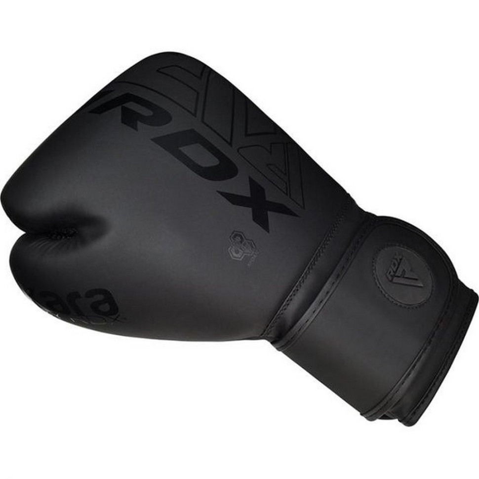 Боксерские перчатки F6 Kara Matte RDX Inc Limited BGR-F6MB-12OZ, Black 12 унций (капа в комплекте)