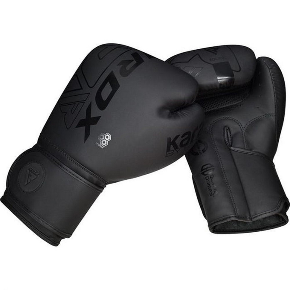Боксерские перчатки F6 Kara Matte RDX Inc Limited BGR-F6MB-12OZ, Black 12 унций (капа в комплекте)