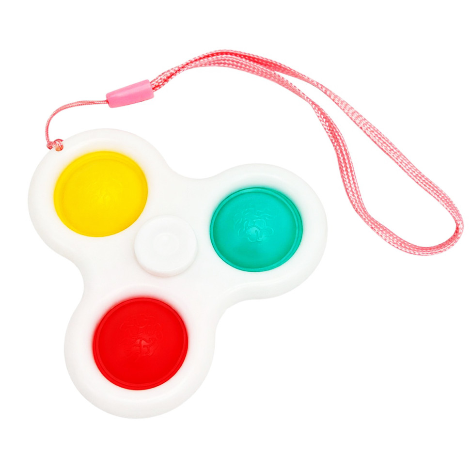 Дитячий антистрес-брелок Сімпл-Дімпл Спінер Bambi AA3650(White) 8 см