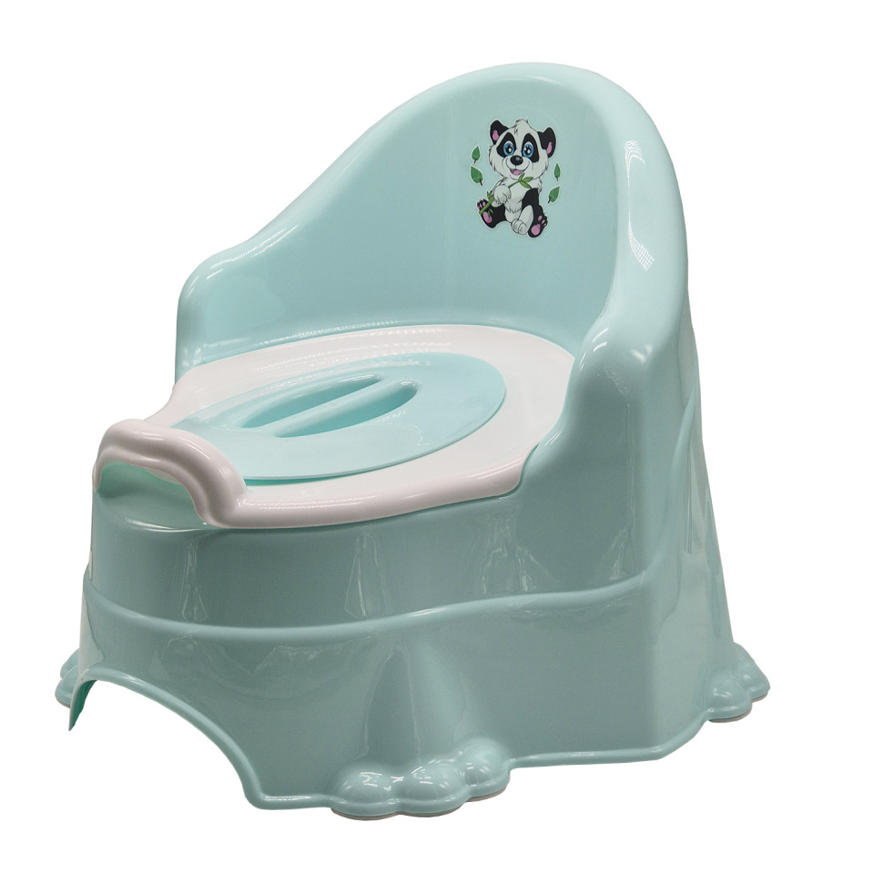 Горщик дитячий з кришкою ТехноК 5156TXK(Turquiose) пластик, бірюзовий