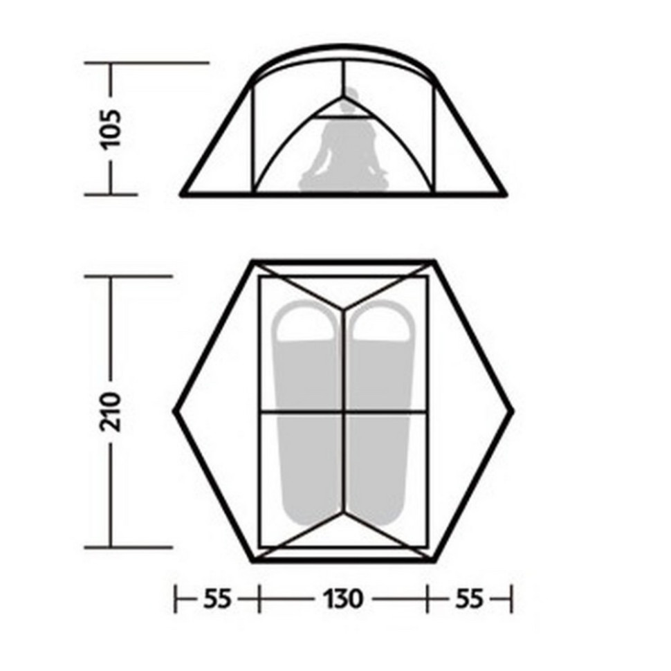 Палатка сверхлегкая двухместная Mongar CNK2550WS016 Naturehike 6927595770504