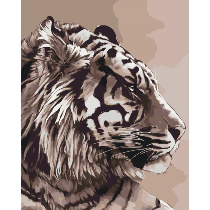 Картина за номерами. Тварини, птахи "Амурський тигр" 40*50см KHO2496 по цене 240 грн.