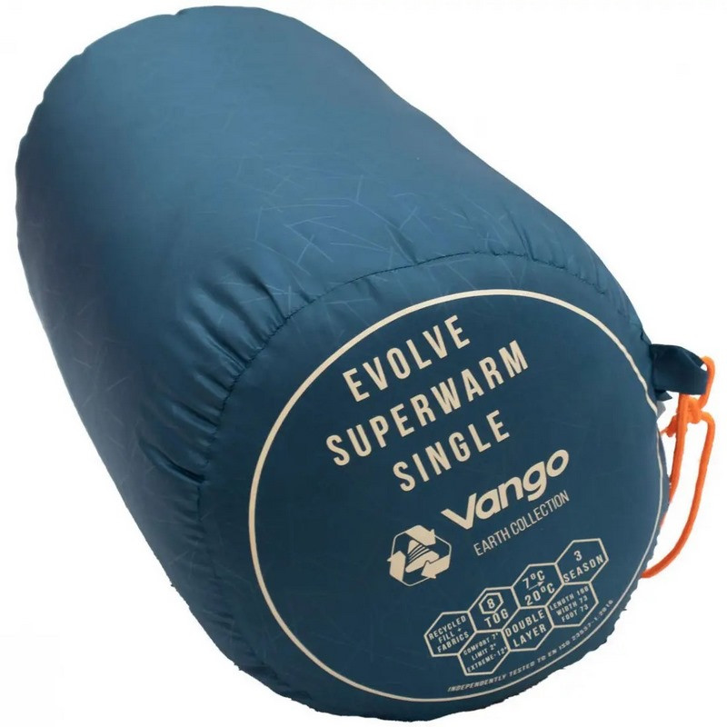 Спальный мешок Evolve Superwarm Single Vango 929158 Moroccan Blue, Left