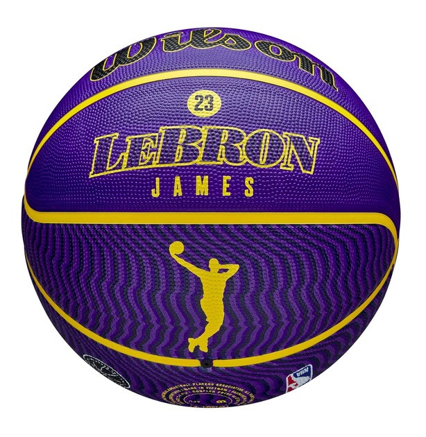 М'яч баскетбольний NBA PLAYER ICON OUTDOOR BSKT LEBRON Wilson WZ4027601XB7 № 7