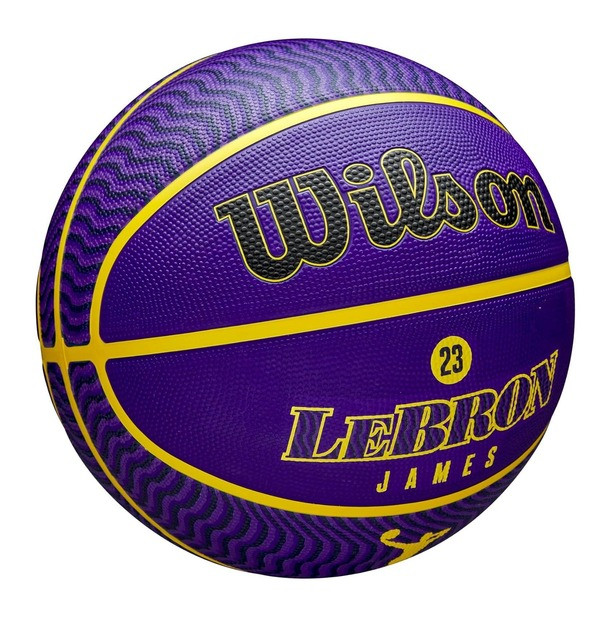 М'яч баскетбольний NBA PLAYER ICON OUTDOOR BSKT LEBRON Wilson WZ4027601XB7 № 7