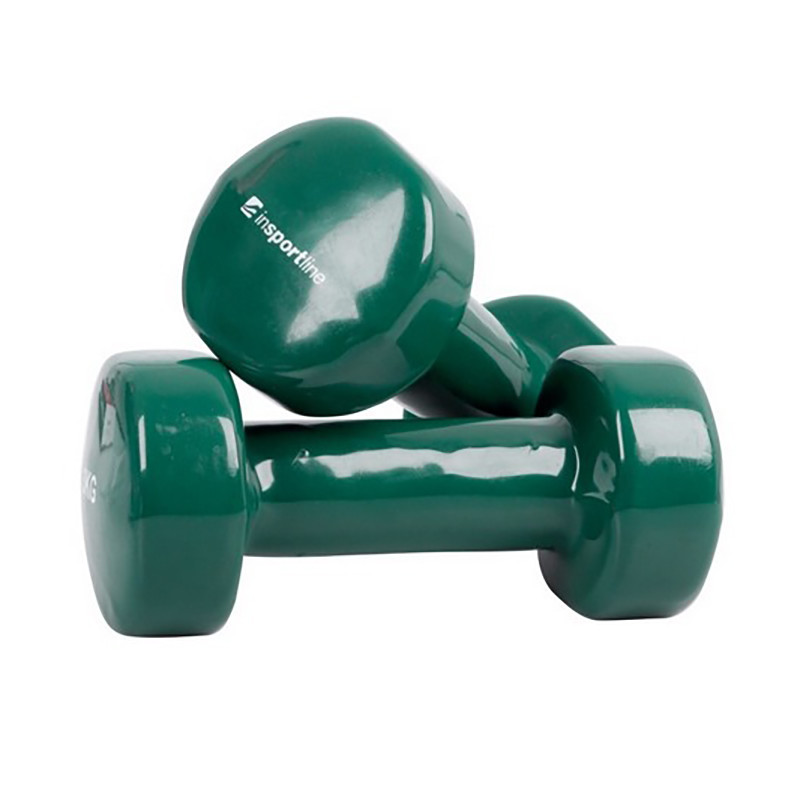 Гантели Smoothbell inSPORTline 1241 виниловые 2 x 3 кг, зеленые