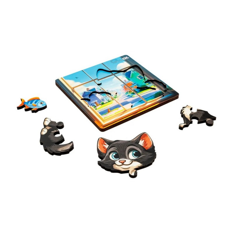 Деревянный пазл-вкладыш 