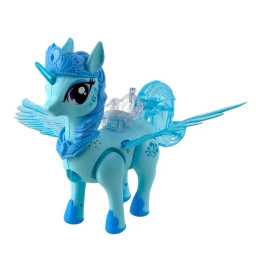 Интерактивная игрушка "Единорог" Bambi HJ708(Blue) музыка, свет