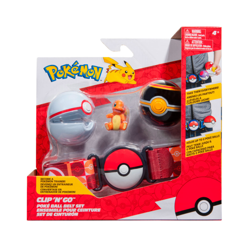 Ігровий набір Пояс з покеболами Чармандер Pokemon W14 PKW3163 пояс, 2 покеболи, ігрова фігурка
