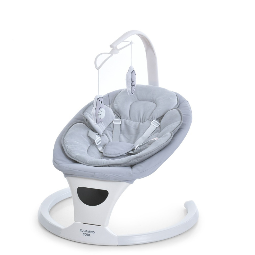 Укачивающий центр-шезлонг SOUL Bambi ME 1175 Light Gray