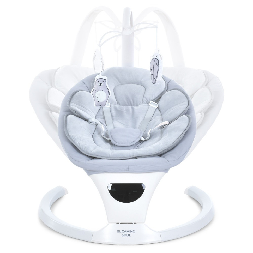 Укачивающий центр-шезлонг SOUL Bambi ME 1175 Light Gray