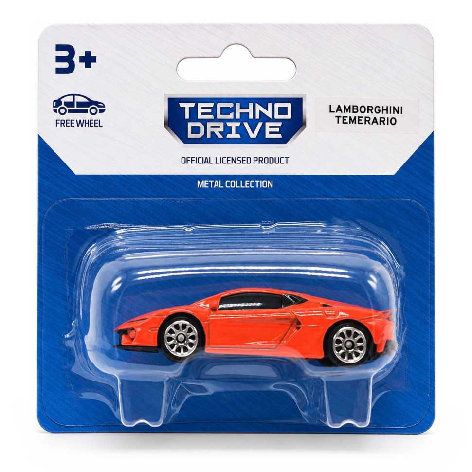 Дитяча мінімодель Lamborghini Temerario TechnoDrive 250438US2-4 серії Street Racers S3