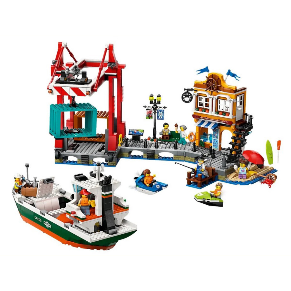 Конструктор City Морська гавань із вантажним судном LEGO 60422, 1226 деталей