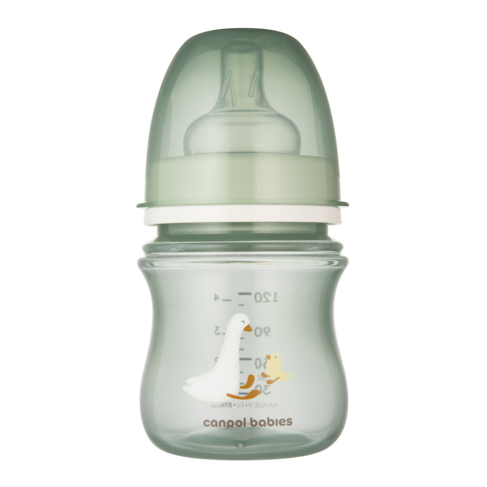 Пляшечка антиколікова Гуси Canpol babies 35/244 з широким отвором