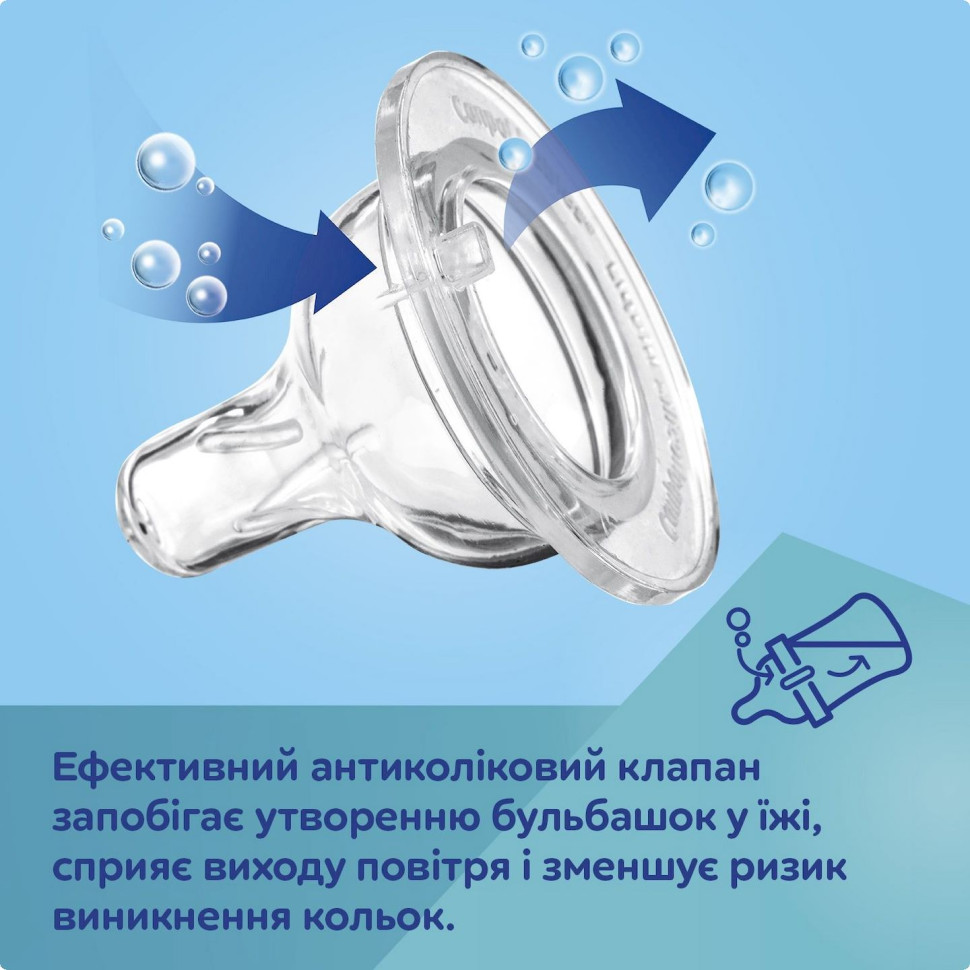 Пляшечка антиколікова Гуси Canpol babies 35/244 з широким отвором