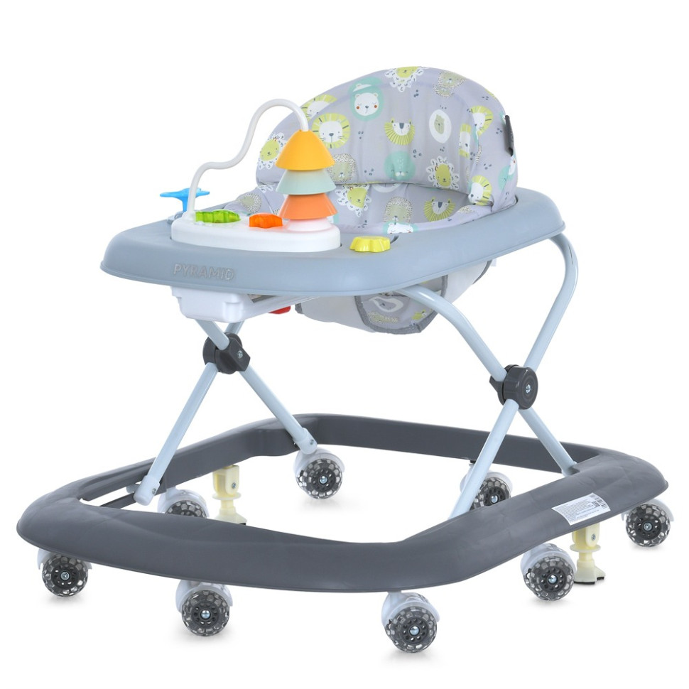 Детские Ходунки Pyramid El Camino ME 1217 Gray, музыка, свет