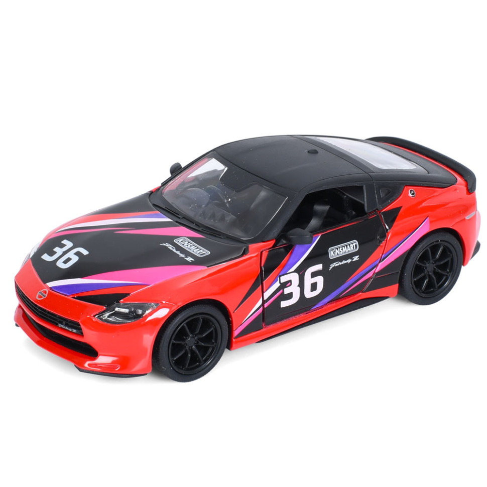 Машинка инерционная 2023 Nissan Fairlady Z Kinsmart KT5443WF(Red) 1:36, 12 см, открываются двери
