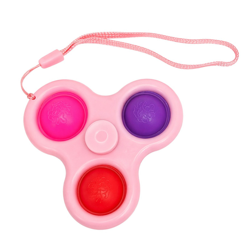 Дитячий антистрес-брелок Сімпл-Дімпл Спінер Bambi AA3650(Pink) 8 см