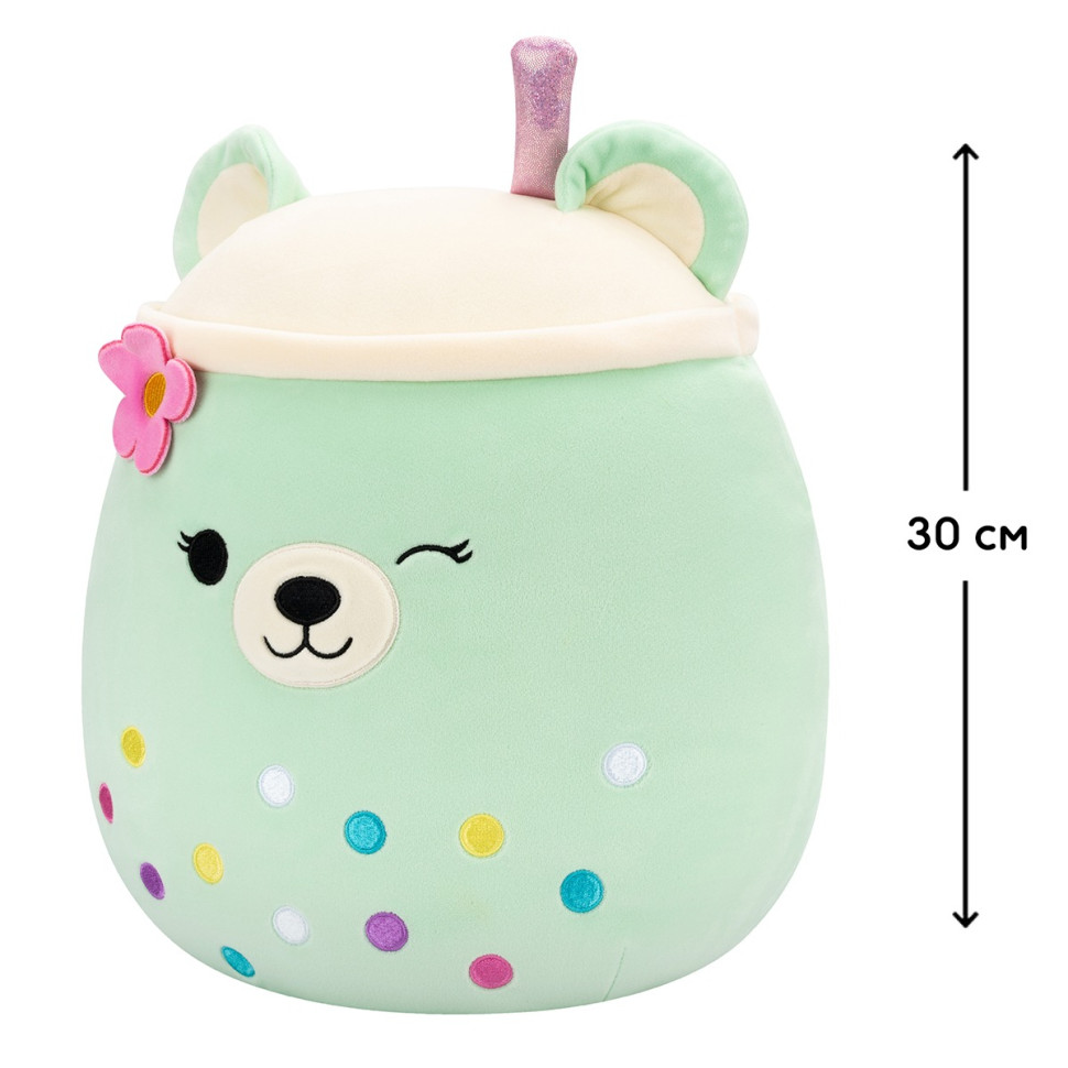Детская мягкая игрушка Мятный медведь Squishmallows SQER01266, 30 см