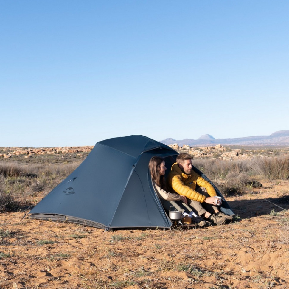 Намет надлегкий тримісний з футпринтом Cloud Up 3 UL NH18T030-T-T Naturehike 6927595783290