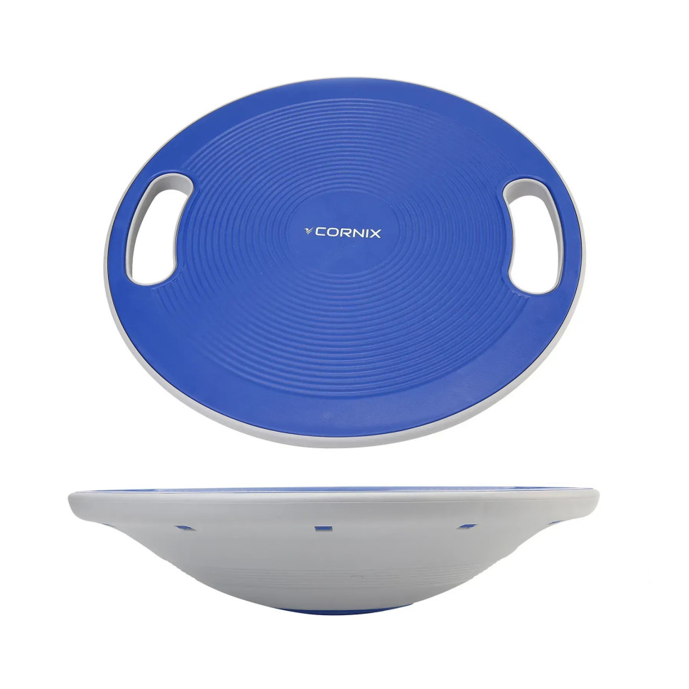 Балансувальна платформа Cornix XR-0445 кругла, пластикова, Синій/Сірий