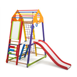 Дитячий спортивний комплекс SportBaby BambinoWood Color Plus 3 з мольбертом та столиком