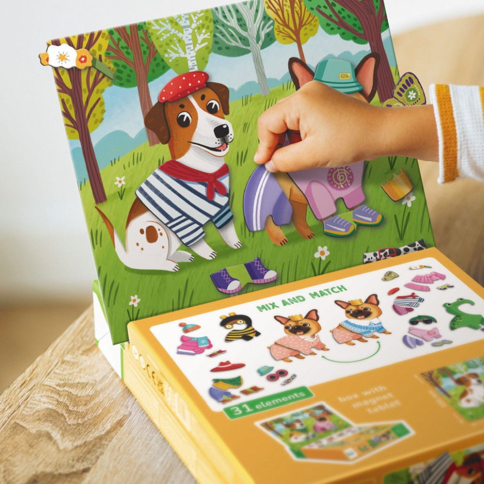 Розвиваюча магнітна гра одягалка