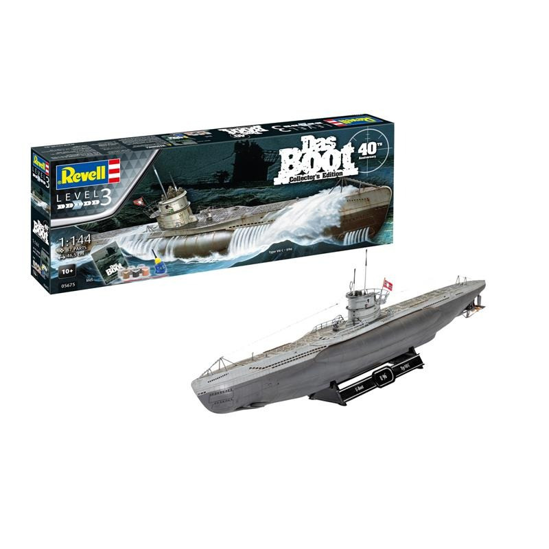 Сборная модель-копия Подводная лодка U96 (Das Boot) Revell RVL-05675 уровень 3 масштаб 1:144