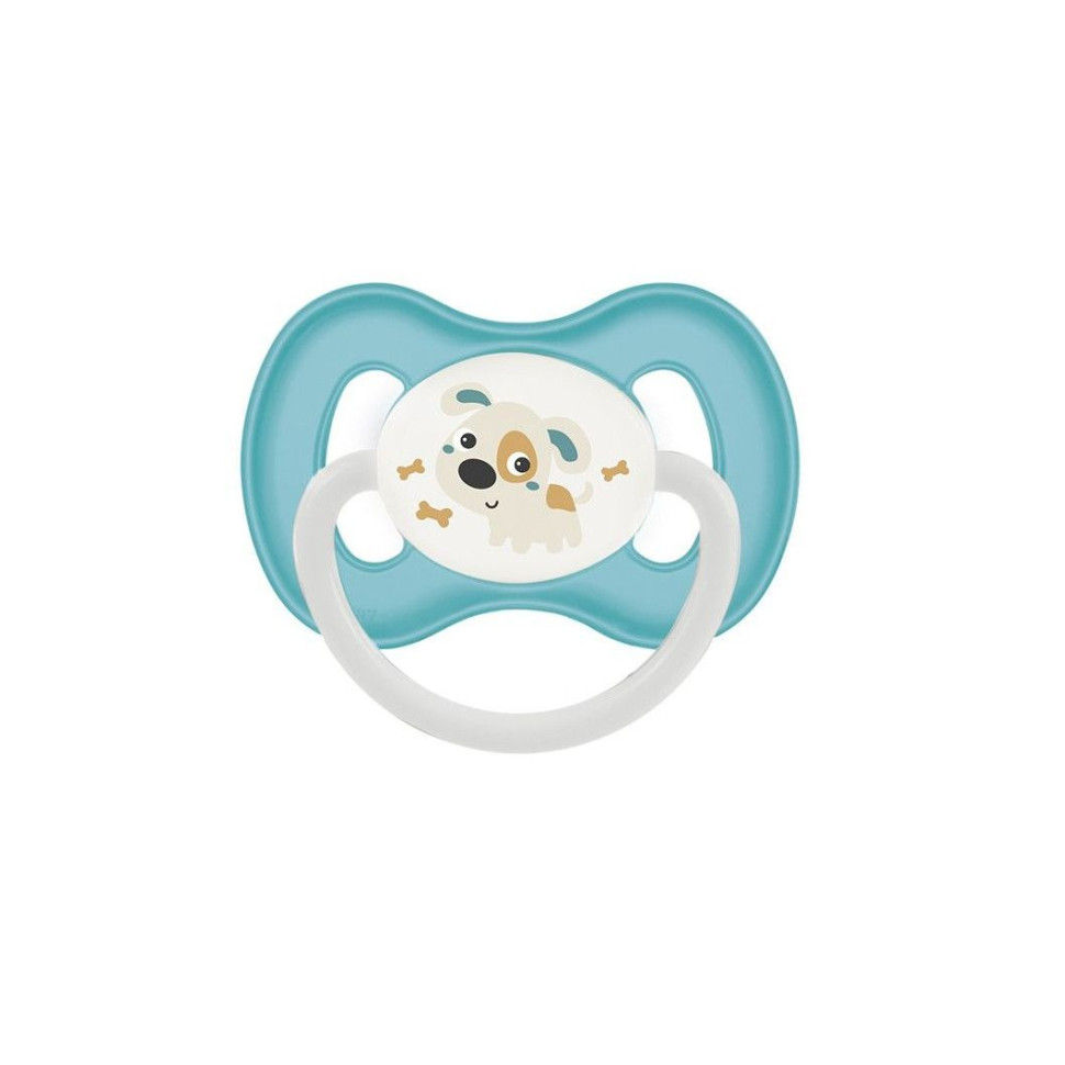 Дитяча силіконова пустушка Bunny & Company Canpol babies 23/269_tur світиться у темряві