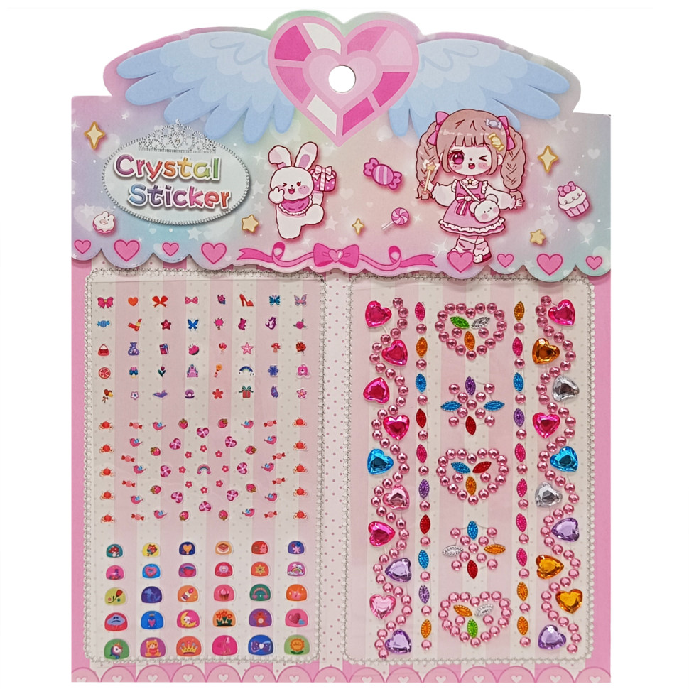 Наклейки декоративные Bambi XY-008-2(Pink) для авто, ноутбуков, телефонов