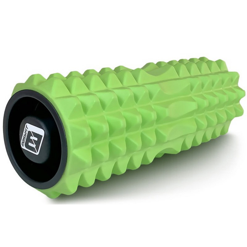 Массажный ролик Grid Rolle 1.2 EasyFitr EF-2022a-GN 33 см, с заглушками с двух сторон, салатовый