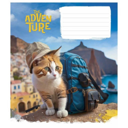 Тетрадь ученическая "Best adventure" Школярик 012-3285L-1 в линию, 12 листов