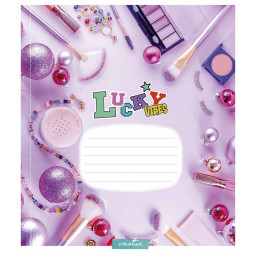 Тетрадь ученическая "Lucku Vibes" Школярик 024-3360K-4 в клетку, 24 листов