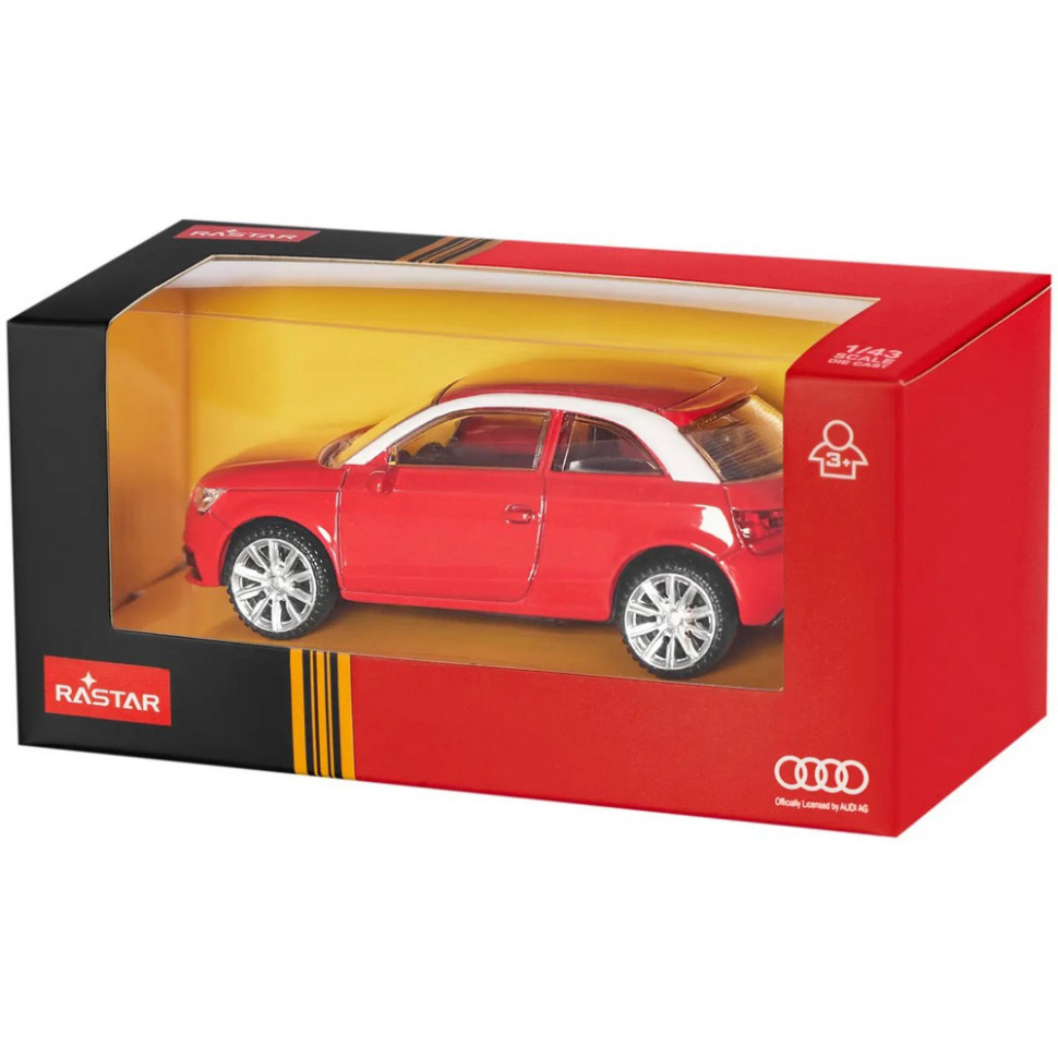 Коллекционная машинка Audi A1 Rastar 58200 red, масштаб 1:43