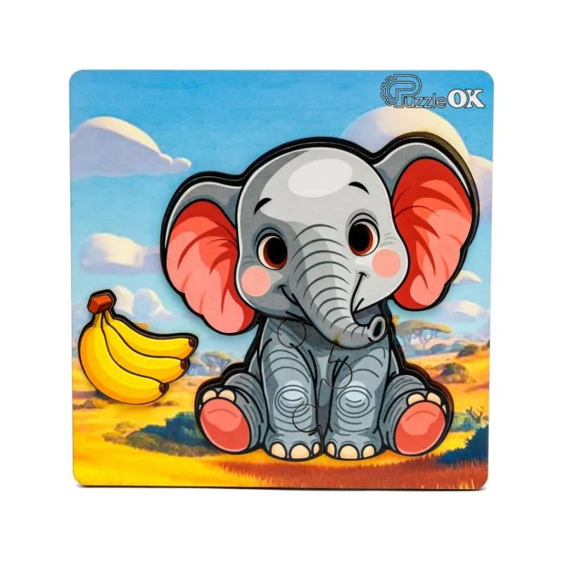 Дерев'яний пазл-вкладиш 